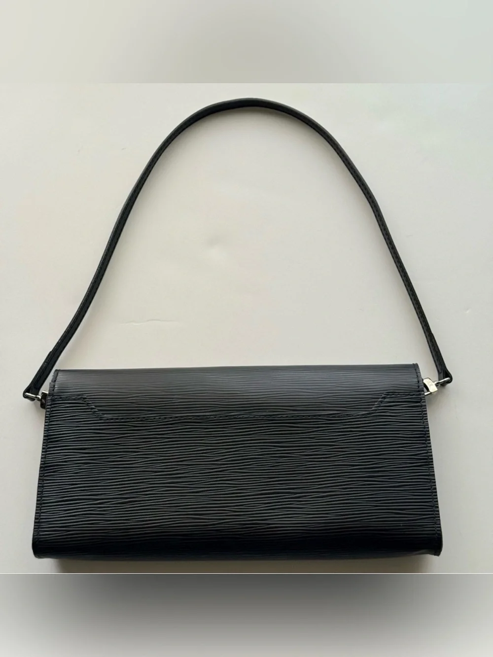 Louis Vuitton Black Epi Nocture Shoulder Bag Authentic